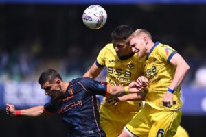 In parità lo scontro salvezza tra Verona e Lecce