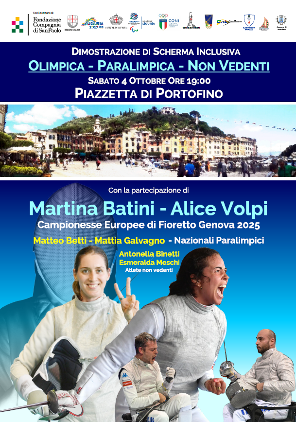 A Portofino il 4 ottobre un grande evento di scherma